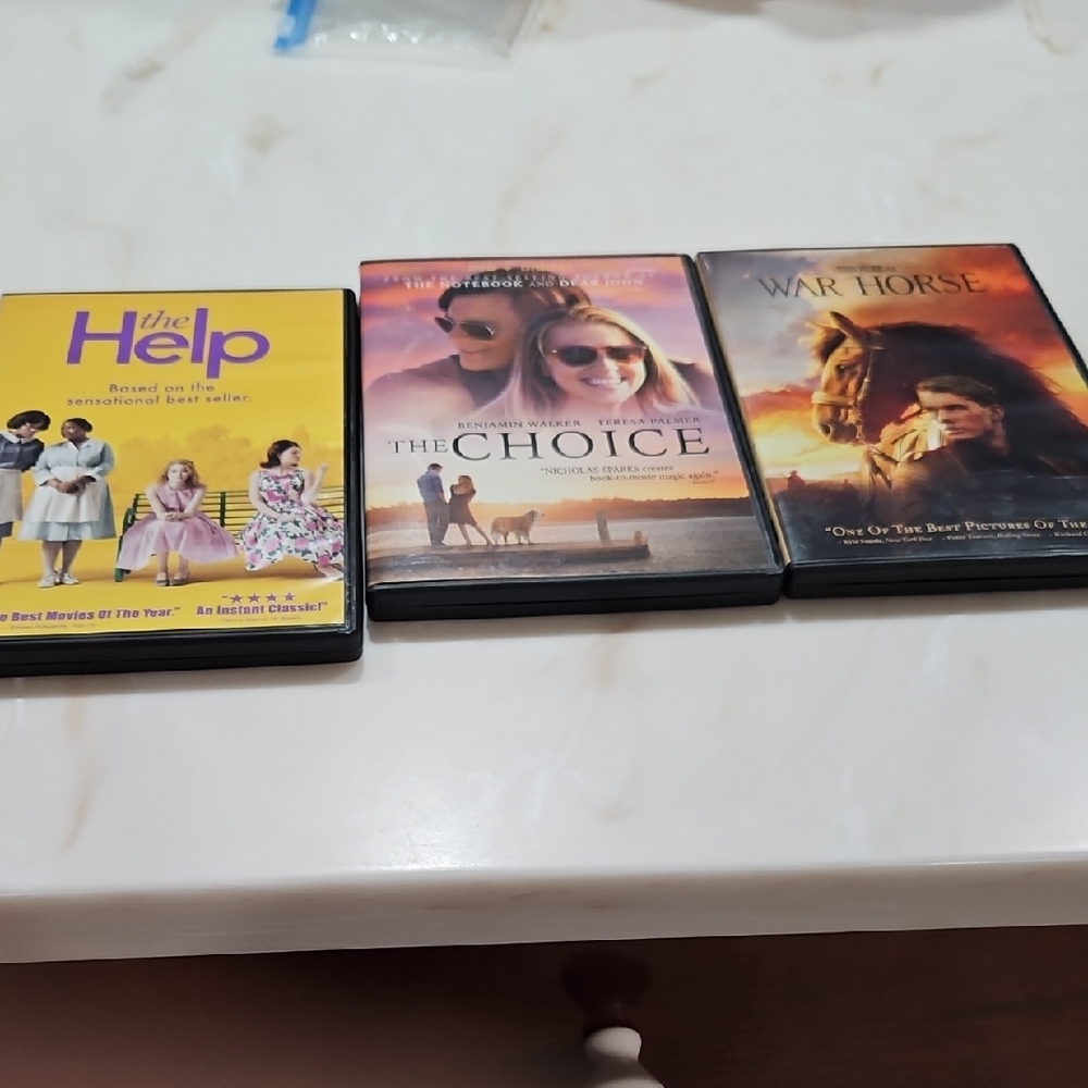 Set of 3 Movie DVDs
